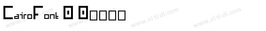 CairoFont 0 0字体转换
